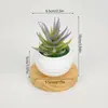 Mini bonsái artificial verde creativo minimalista estilo nórdico para escritorio de casa y decoración de oficina