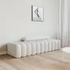 Armario de Celebridad de Internet Nórdico Sofá de Tela para Mesita de Noche Sofá Largo Artístico Taburete de Tela para Cambiar Zapatos en la Entrada Taburete Creativo al Pie de la Cama para Uso Doméstico
