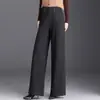 Calça Retta Quente Versátil para o Trabalho, Novo Estilo Outono 2026 para Mulheres, Calça Casual Grossa Elegante de Cintura Alta Emagrecedora