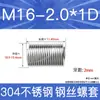 Fabricante en stock acero inoxidable 304 rosca métrica gruesa manguito roscado de alambre de acero tornillo de roscado protectores tornillo de roscado protector M2-M24