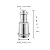 Conectores de Acero Inoxidable 316L, Conectores para Tubería de Agua, Adaptador para Tubería de Agua de Pared Delgada, Conector Recto Reductor de Acero Inoxidable