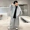 Ropa Infantil Niños Otoño Nuevo Conjunto de Chamarra Tejida Niños Grandes Ropa de Primavera y Otoño 2025 Conjunto Holgado Casual de Dos Piezas Transfronterizo