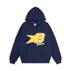 Moletom com Capuz Estilo Americano Design de Letras de Rua Masculino e Feminino Oversize Solto Versátil para Casais Street Hoodie Top