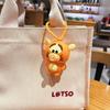 Llavero creativo de dibujos animados con forma de oso de fresa y burbuja, bonito muñeco de Pooh, colgante para bolso de pareja, pequeño regalo al por mayor
