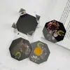 Papoula DIY Resina Epóxi Gesso Espelho Caixa de Armazenamento Quadrada Coaster Oito Lados Combinação Molde de Silicone Atacado