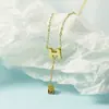 Collar con Borlas Letra H Modelo Nuevo 2021 para Mujer con Diseño Único, Cadena Sencilla para Clavícula Esmaltada Negra, Venta Directa del Fabricante