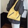 Comércio Exterior Cor Pura 2025 Nova Bolsa Tote Design de Grande Capacidade Bolsa de Axila Tendência Casual Roupas de Trabalho Bolsa de Ombro