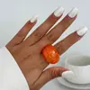 Pulseira Curva de Resina Europeia e Americana Transfronteiriça Estilo Ins Não Desbota, Anel Brilhante de Acrílico Inspirado em Design