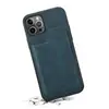 Para iPhone 13 funda de teléfono móvil con tarjetero Apple 12 soporte anticaída ultrafina con tarjetero funda de cuero para teléfono móvil Huawei P50