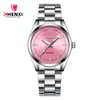 CHENXI/Dawn 006A Reloj de Pareja Reloj de Negocios para Mujer Correa de Acero Inoxidable Reloj para Hombre