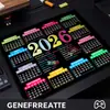 Serie de Calendarios 2026 Más Vendida Transfronteriza Alfombrilla para Ratón Escritorio de Computadora Almohadilla Engrosada Exquisita Sensación Sedosa Venta al por Mayor de Fábrica