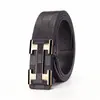 Cinturón de Cuero para Hombre, Cinturón Sencillo, Aleación Galvanizada, Hebilla Automática Sin Dientes, Versátil, De Gama Alta, Moderno, Adecuado para el Trabajo