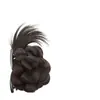 Postizo de Moño Bajo con Pinza de Garra, Accesorio para el Cabello de Moño Perezoso, Postizo para Peinado Lateral