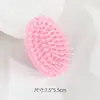Peine de goma elástica multiespecificación, lindo peine de cojín de aire de macarrón, peine de masaje ovalado para el cabello, peine de goma directo del fabricante