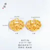 Loja de ouro com acessórios de ouro DIY pingente de bolsa cadeado ruyi lótus oco pingente de colar estilo chinês retrô