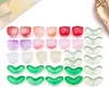 Flores Tulipa de Vidro Degradê e Folhas Verdes Pulseira Colar Artesanal DIY Estilo Antigo Materiais e Acessórios