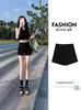 Shorts Pretos Femininos 2024 Novo Outono Roupa Externa Cintura Alta Grupo Feminino Roupa Íntima Faltando Spice Girls Leggings Apertados Hot Pants