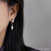 Pendientes de clip geométricos con diseño de relámpago y viento oscuro de Bolo, sin agujeros, personalizados para mujer y de moda para hombre.