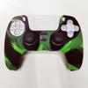 Adecuado para funda protectora de silicona para mando de juego PS5 de Black Myth Wukong con punto antideslizante camuflaje de color puro mezclado inalámbrico