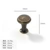 Moderno Simples Gaveta Puxador Porta Do Armário Puxador Gabinete Chinês Único Furo Bronze Zinco Liga Bronze
