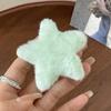 Dulce pasador de estrella de peluche japonés clip lindo para flequillo de estudiante clip lateral versátil de otoño e invierno pasador y2k tocado
