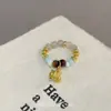 Anillo de Dedo Índice con Colgante de Tigre Ojo Piedra Perlas Estilo Chino Nuevo, Estilo Retro, Diseño Único, Amuleto de Buena Suerte