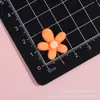 Flor Brilhante de Cinco Pétalas Flor Pequena Acessório de Cabelo Elástico de Cabelo Presilha de Cabelo Feito à Mão Materiais DIY Acessórios de Resina Adesivo Ímã de Geladeira