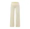 Pantalones Casuales de Verano Ligeros y Delgados de Pierna Ancha Rectos Holgados con Puño en la Cintura Baja para Chica Fitness Caliente de América Pantalones de Yoga