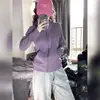 Chamarra con Capucha Deportiva Coreana Delgada para Mujer Otoño Uso Principios de Otoño Top Delgado Otoño 2026 Nuevo Estilo Ceñidor a la Cintura Delgado