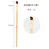Nuevo Producto Venta Directa de Fábrica Mango de Bambú Doble Cara Espiral Peine para Pestañas Pincel para Cejas Pincel para Labios Cerdas Suaves Herramientas de Belleza Pincel de Maquillaje