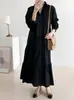 Tamanhos Atualizados Chique Coreano Elegante Estilo Francês Vestido Rodado Volumoso Novo Modelo para Primavera e Outono de 2026