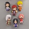 Pegatinas creativas tridimensionales de Naruto para refrigerador con dibujos animados, pegatinas con mensaje magnético, decoraciones para el hogar.
