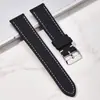 Nueva Correa de Cuero de Vaca Plana de Cuero Genuino para Reloj 20mm 22mm Accesorios Adecuada para Samsung 7 Ultra Huawei Fit 3