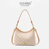 Bolsa de Alta Qualidade Feminina 2026 Novo Estilo Elegante Versátil Bolsa de Ombro Grande Capacidade Tendência Moderna Estampada Bolsa de Ombro Único Transversal
