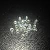 Fabricantes de entidades suministran tuerca de seguridad de nailon con anillo de goma hexagonal pequeño blanco M3.5 * 0.7-5.5*4.0