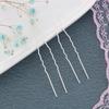 Horquilla para el pelo con forma de U, accesorio para el pelo, hecho a mano, material para accesorios de horquilla DIY