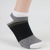 Calcetines náuticos de imitación de bambú para hombre y mujer, de cintura baja, con embalaje de cartón al por mayor.