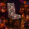 Funda para silla de comedor edición limitada Día de Muertos 2026, nueva funda completa decoración de ambiente de calavera con sombrero mexicano funda de silla a prueba de polvo