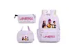 Equipo Cazador de Demonios Transfronterizo Mochila de Tres Piezas Gran Capacidad Reducción de Carga Impermeable Resistente al Desgaste Tela Oxford Mochila Escolar para Viajes Diarios de Estudiantes