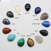 Cabochão de Cristal Natural Gota d'Água Acessórios para Joias DIY Pedra Solta Ágata em Forma de Pera Interface de Inlay Atacado Pedra Natural