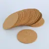 Posavasos redondos de corcho para exportación, posavasos cuadrados de corcho autoadhesivos, manualidades de cerámica, posavasos antideslizantes, fabricante