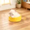 Novo Estilo Gatinho Travesso Micro-Paisagismo Jardinagem DIY Acessórios de Bola de Cristal, Gatinho Brincalhão Abraçando Bola de Lã Figura de Resina
