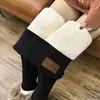 Leggings de Terciopelo Engrosado al por Mayor para Otoño e Invierno para Mujer, Ropa Exterior Adelgazante, Pantalones Adelgazantes, Pantalones Cálidos Adelgazantes de Cintura Alta Reductores de Edad para Mujer