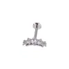 Pendientes de Acero Inoxidable con Forma de Labio, Corazón, Circonita, Lazo, Ópalo, Clavo para Hélice Auricular, Piercing Exquisito de Nicho Europeo y Americano