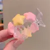 Ferramenta Fofa para Prender Coque Infantil, Grampo Estilo Doce, Presilha para Rabo de Cavalo com Elementos Arco-Íris
