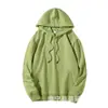 Moletom Pequeno Felpudo 260g Primavera & Outono com Capuz Primavera & Outono Solto Pesado Jaqueta Moletom Cor Pura Masculino