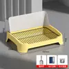 Sanitário para Cães de Pequeno e Médio Porte, Bacia para Xixi de Filhotes, Grande Bacia de Areia Especial para Cães Bichon de Aço Inoxidável Anti-Pisoteio