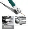 Set de Cortauñas Alemán con Limpiaorejas, Cortauñas Anti-Salpicaduras, Artefacto para Pedicura, Tijeras Oblicuas para Uñas, Manicura