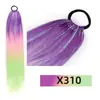 Trenzas de Hilo Plateado Trenzado para el Cabello Ez Dreadlocks Extensiones de Cola de Caballo Larga con Hilo Dorado y Plateado Trenzas de Gradiente de Colores Pelucas para Niños