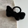 Estilo coreano suave lã tridimensional dupla camada arco anel de cabelo elegante all-match alto rabo de cavalo escape princesa borracha tendão faixa de cabeça